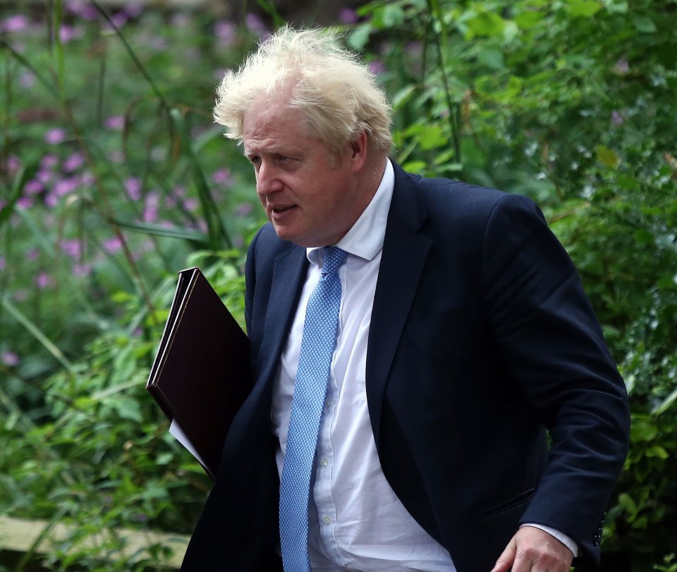 Boris Johnson at Downing Street today