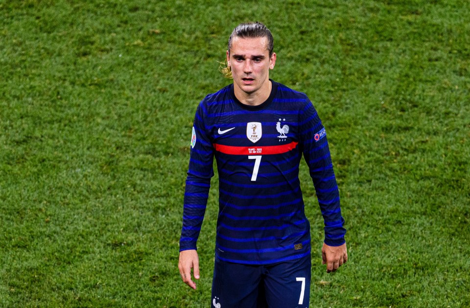 France star Antoine Griezmann was taken off in the dying moments of the match - with the score still at 3-2