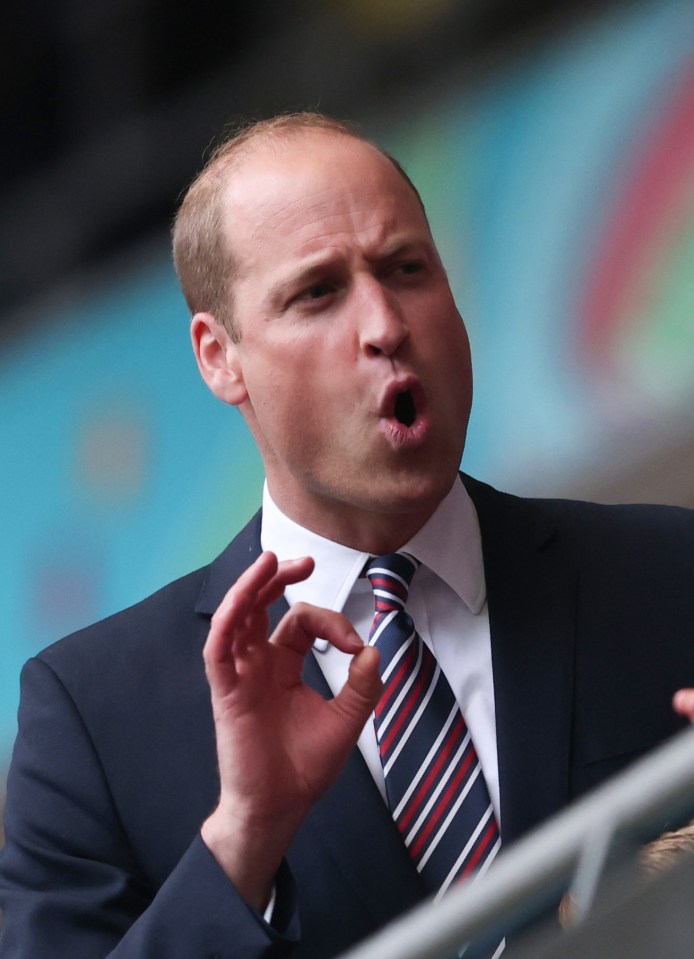 Prince William was impressed by England's win