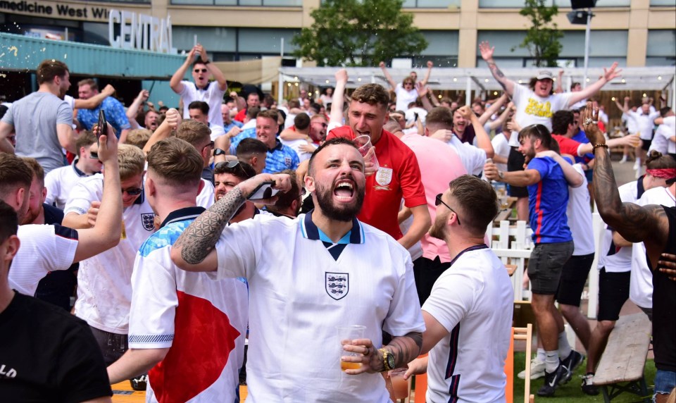 Newcastle goes wild as England take the lead