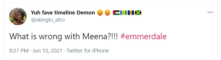 This is not the first awful thing Meena has done since she arrived in the village