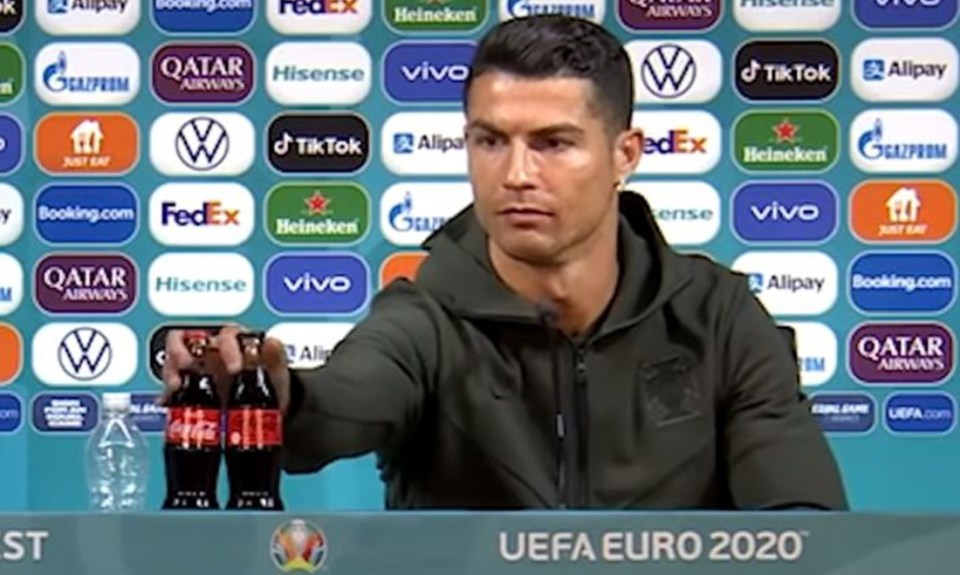 Cristiano Ronaldo wiped $4bn off the value of Coca-Cola with his stunt during a Euros press conference