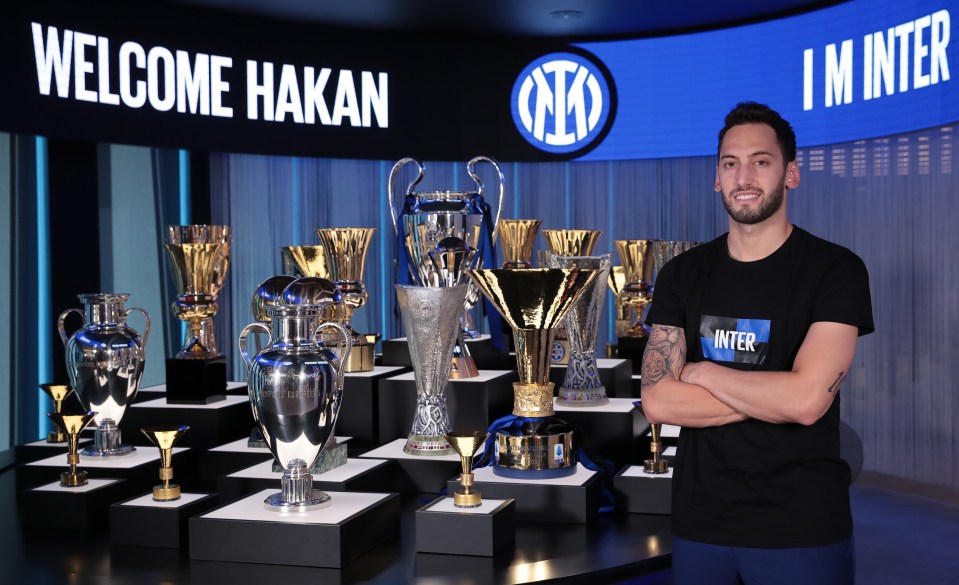 Hakan Calhanoglu left AC Milan after his contract expired