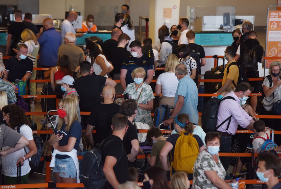 Brits flooded airports in Portugal yesterday