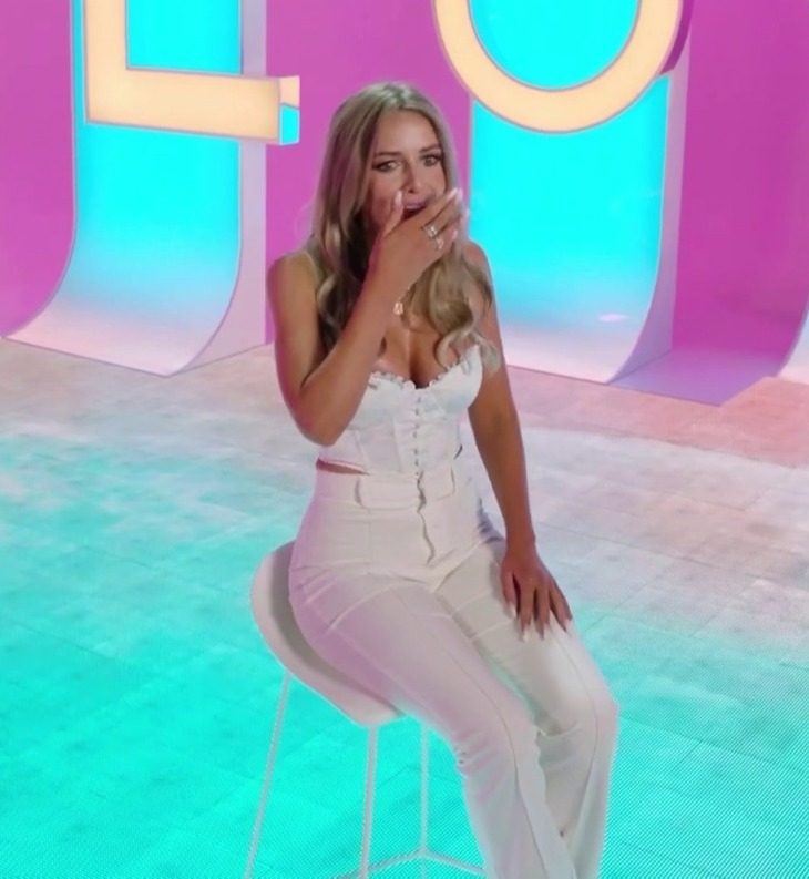 Love Island’s Faye Winter made an X-rated slip-up in her first interview