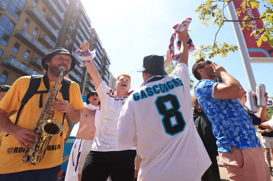 The atmosphere is palpable in Wembley