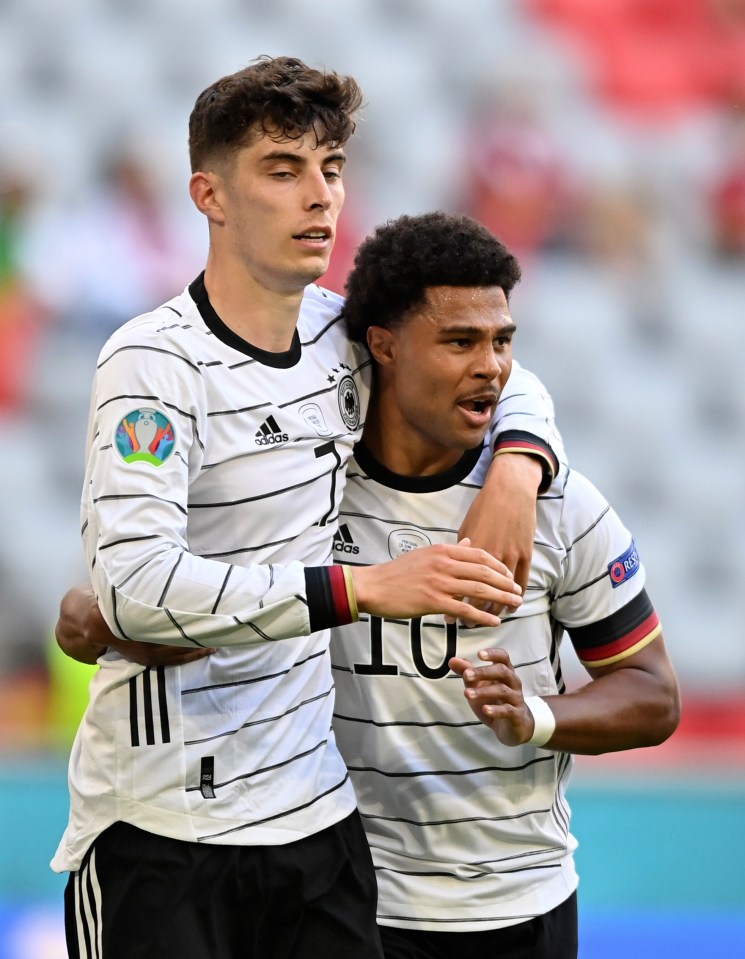 Havertz, left, is still only 22 but a German regular