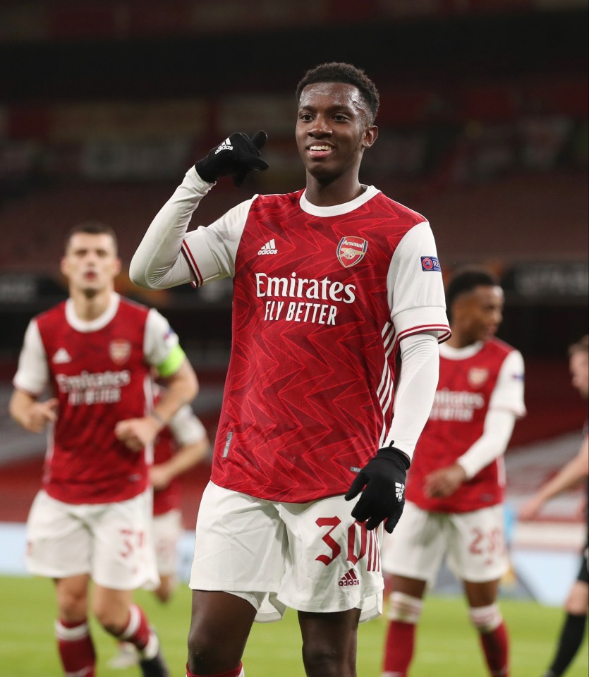 Arsenal have offered Leeds Eddie Nketiah for £20m