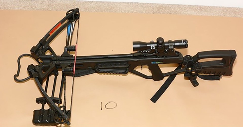 This is one of the crossbows used by the killer