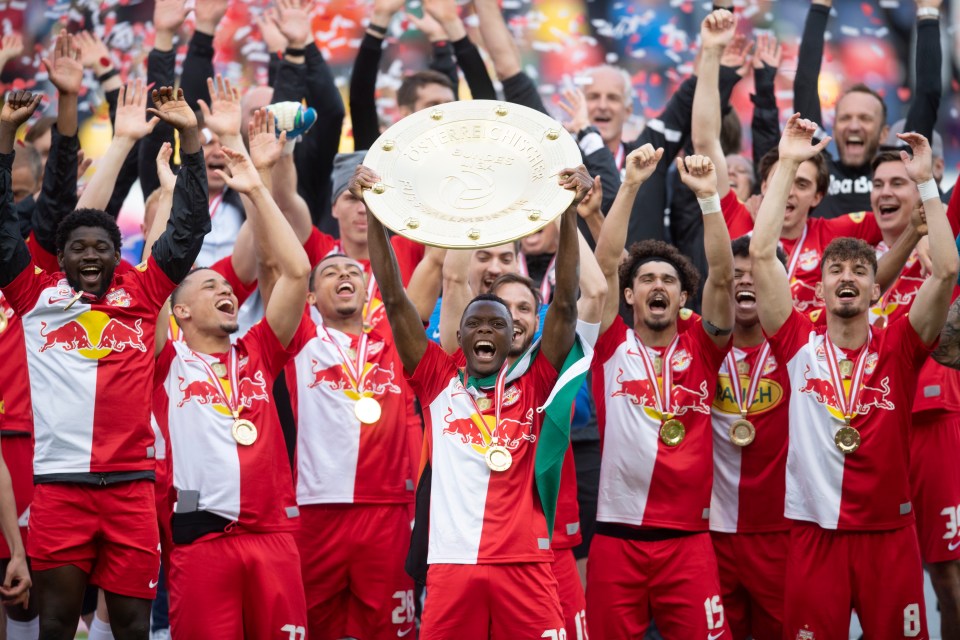 Daka helped RB Salzburg win their eighth Austrian Bundesliga in a row