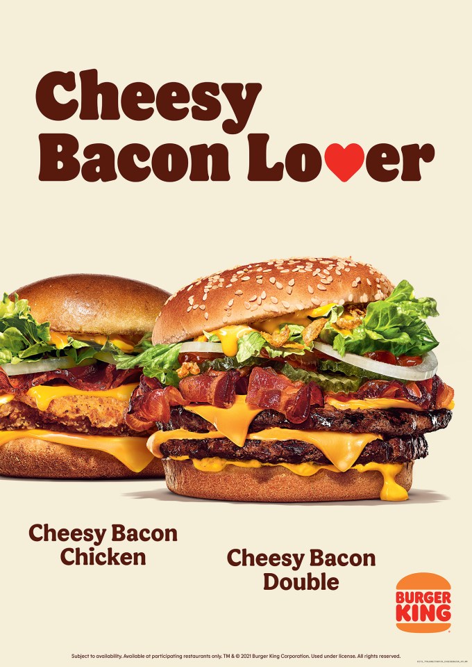 The Cheesy Bacon Lover range is only available for a limited time