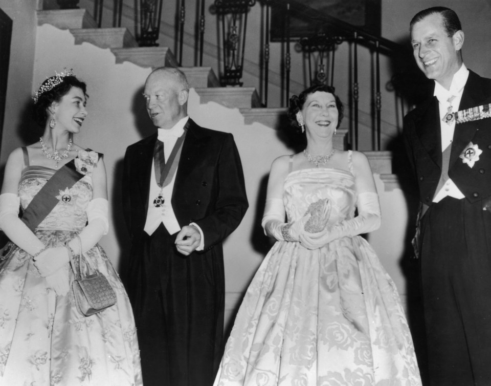 Queen & Eisenhower in 1957