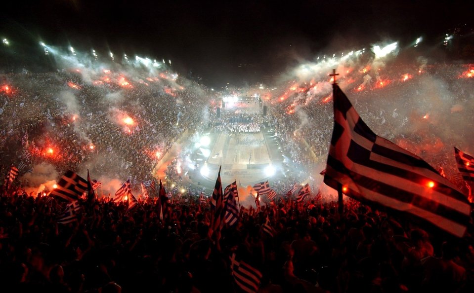 There were incredible scenes back in Athens when the team returned home