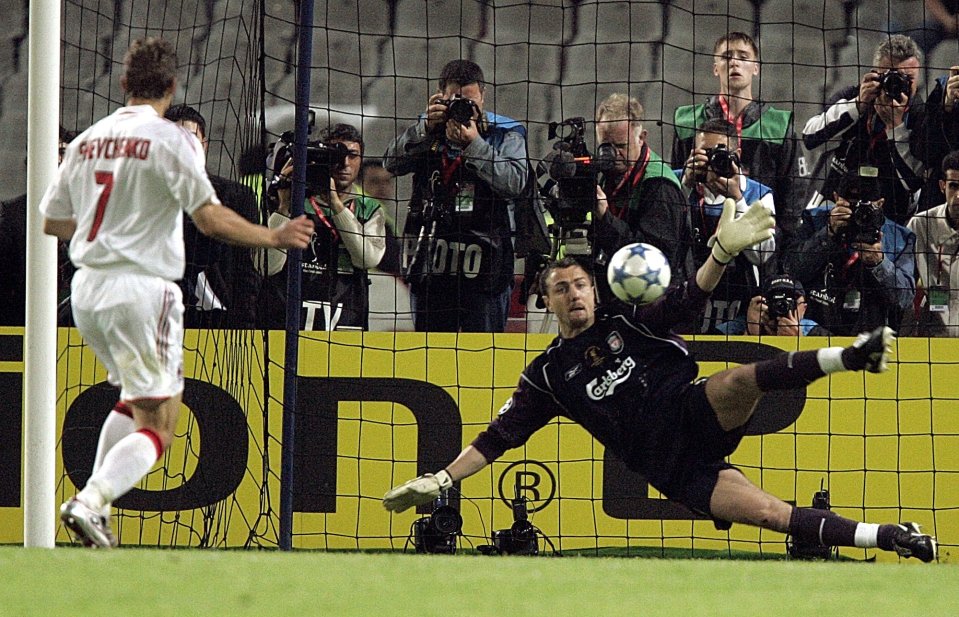 But he missed against Liverpool in the 2005 Champions League final shootout