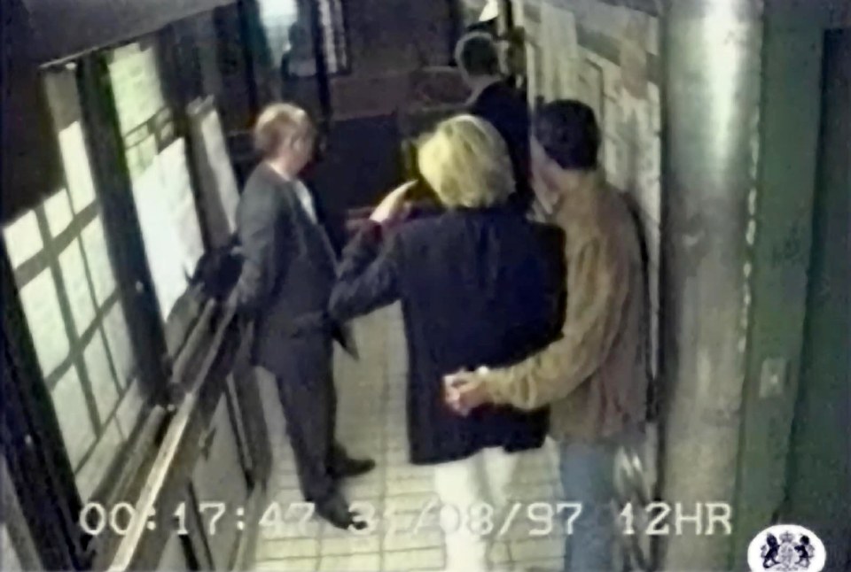 Footage shown at her inquest showed the Princess leaving her hotel with Dodi