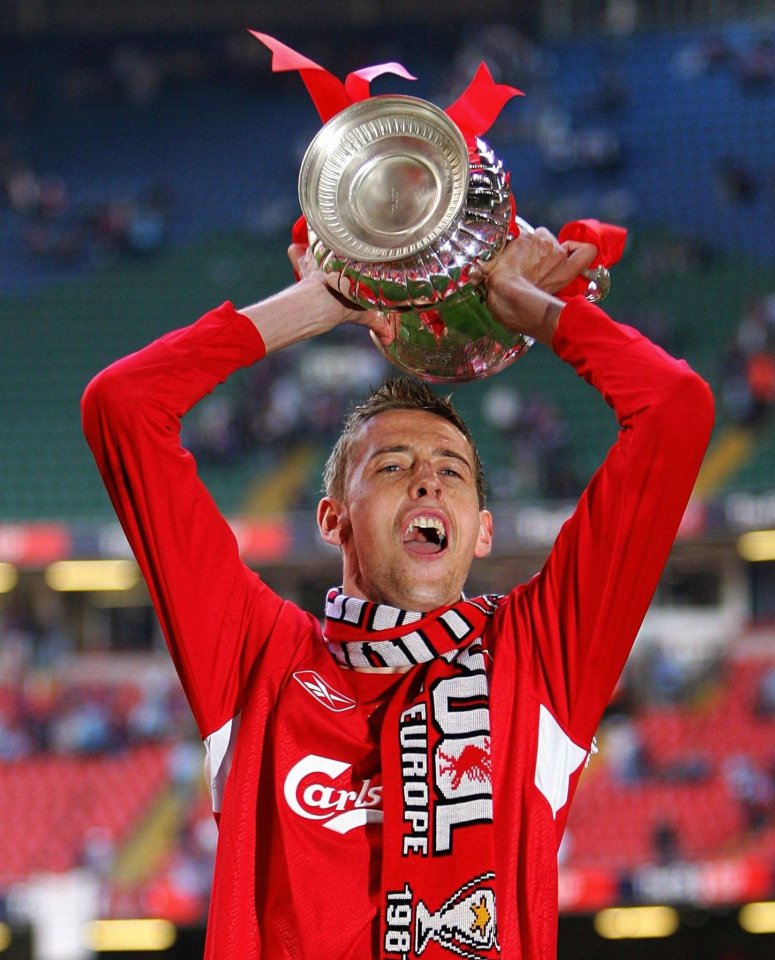 Peter Crouch started the 2006 FA Cup final which saw Liverpool beat West Ham on penalties