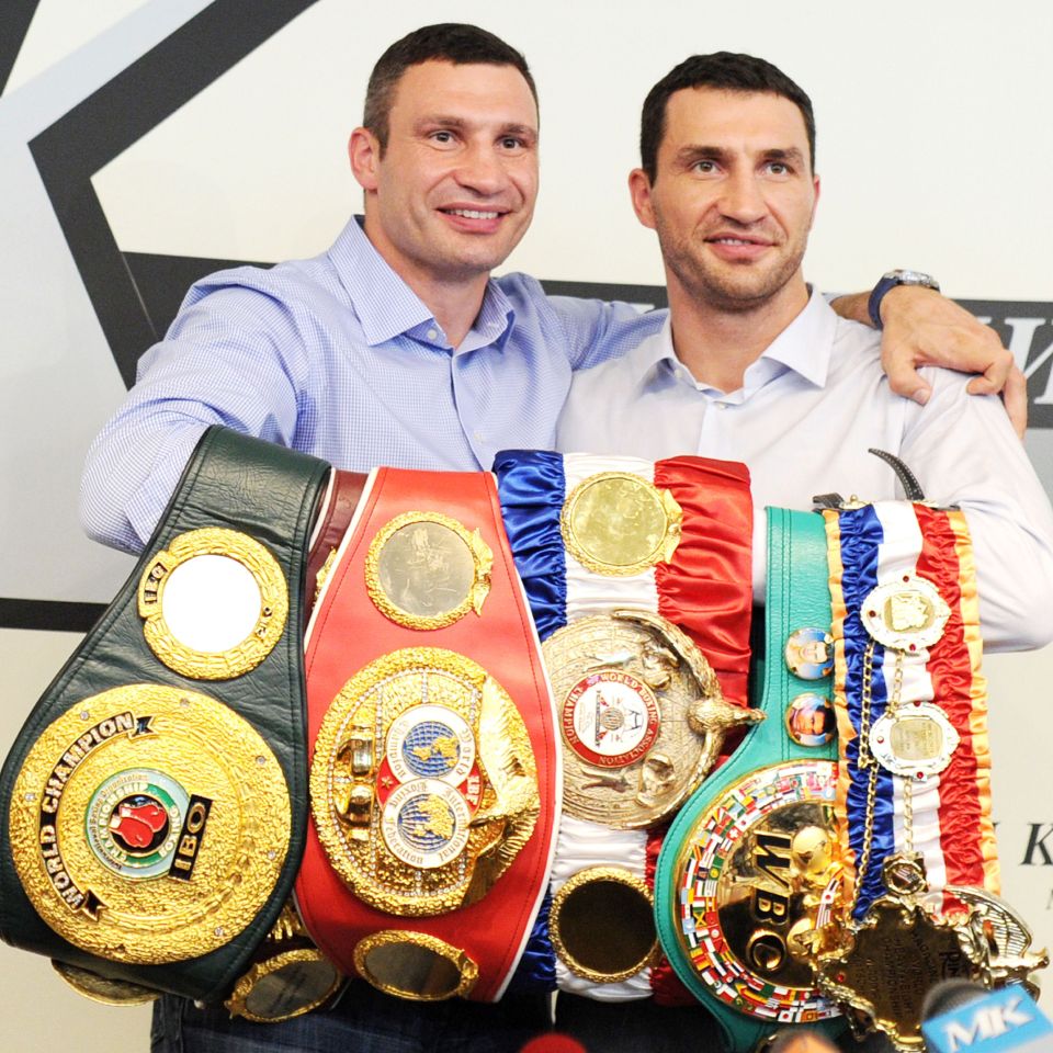 The biggest sporting stars in Ukraine are former heavyweight boxing champions Vitali and Wladimir Klitschko