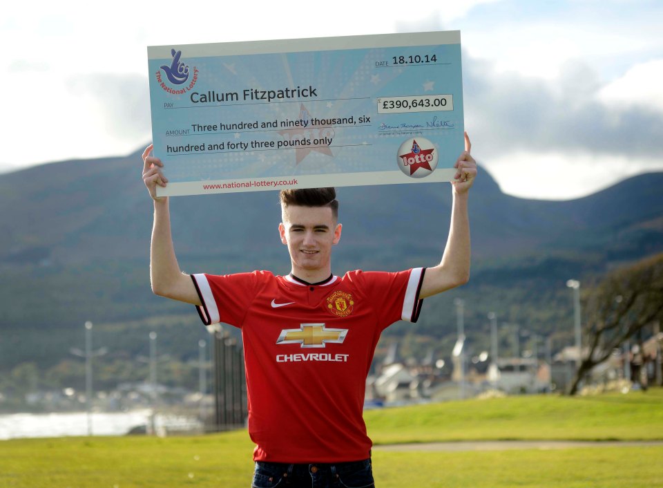 National Lottery winner Callum Fitzpatrick has died aged 23