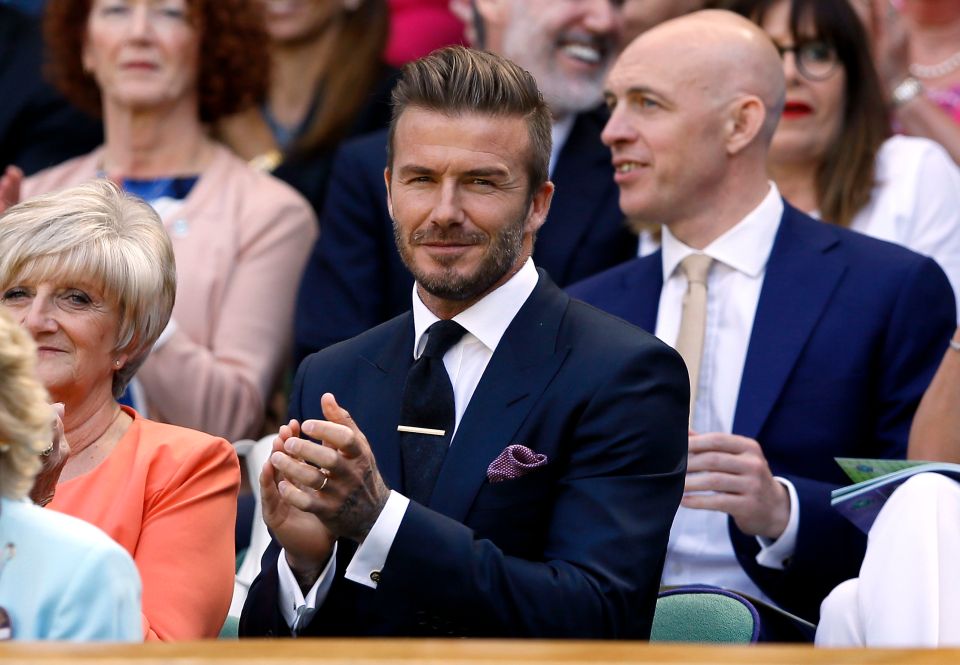 David Beckham's tie clip is on William's "common" list