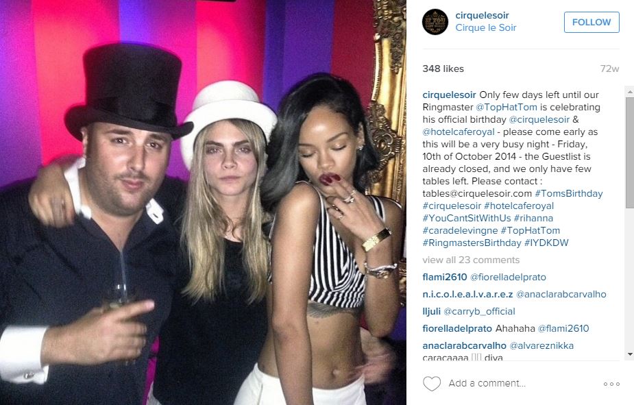 Cara Delevingne flouts William's etiquette rules by wearing a hat out at night