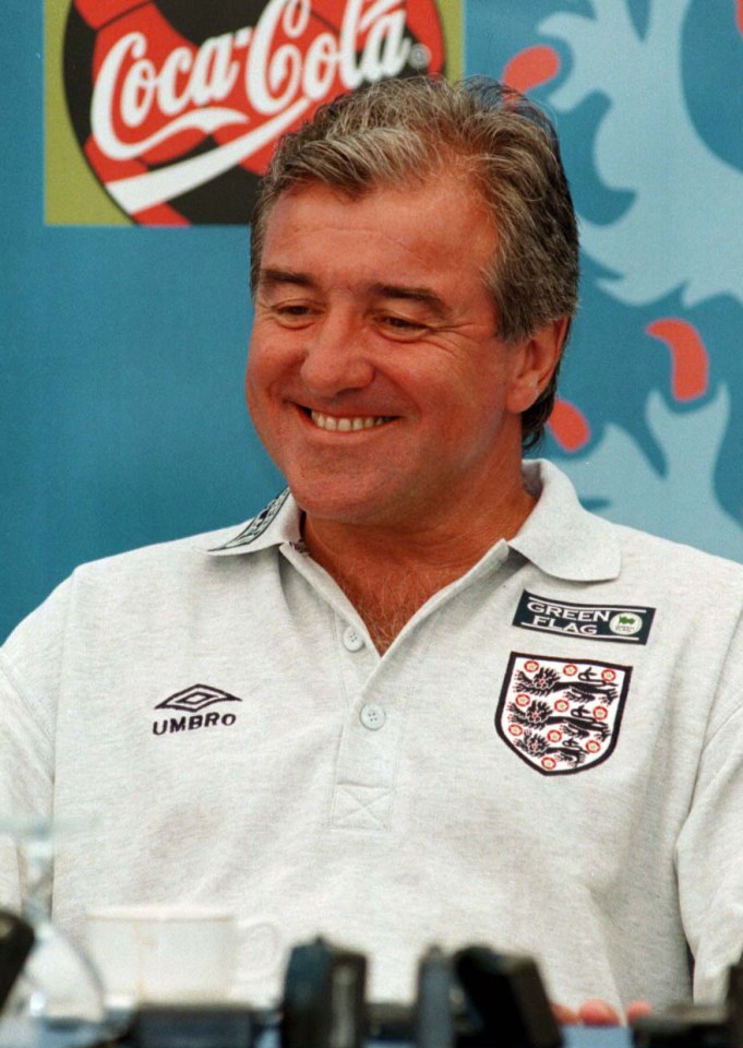 Venables led a Gazza-inspired England team at Euro ‘96