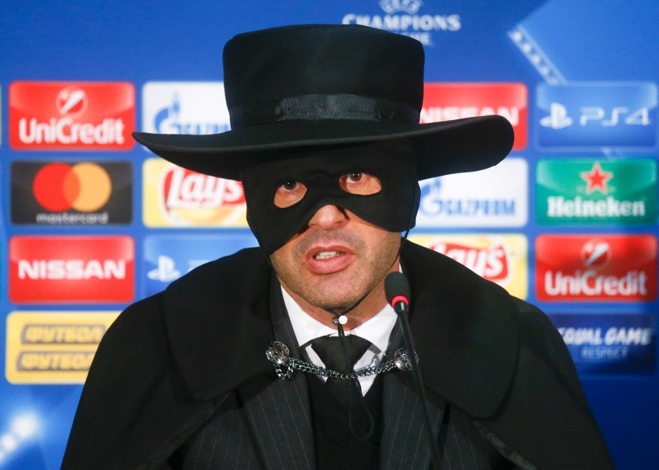 Fonseca, true to his word, dressed up in a Zorro outfit during a press conference in a nod to his days growing up in Mozambique