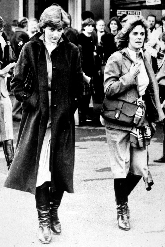 Princess Diana and Camilla Parker Bowles pictured in 1980