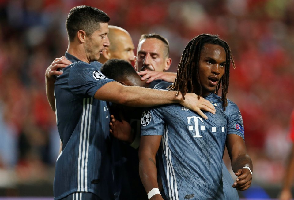 Sanches is congratulated by his team-mates after scoring on his return to Benfica