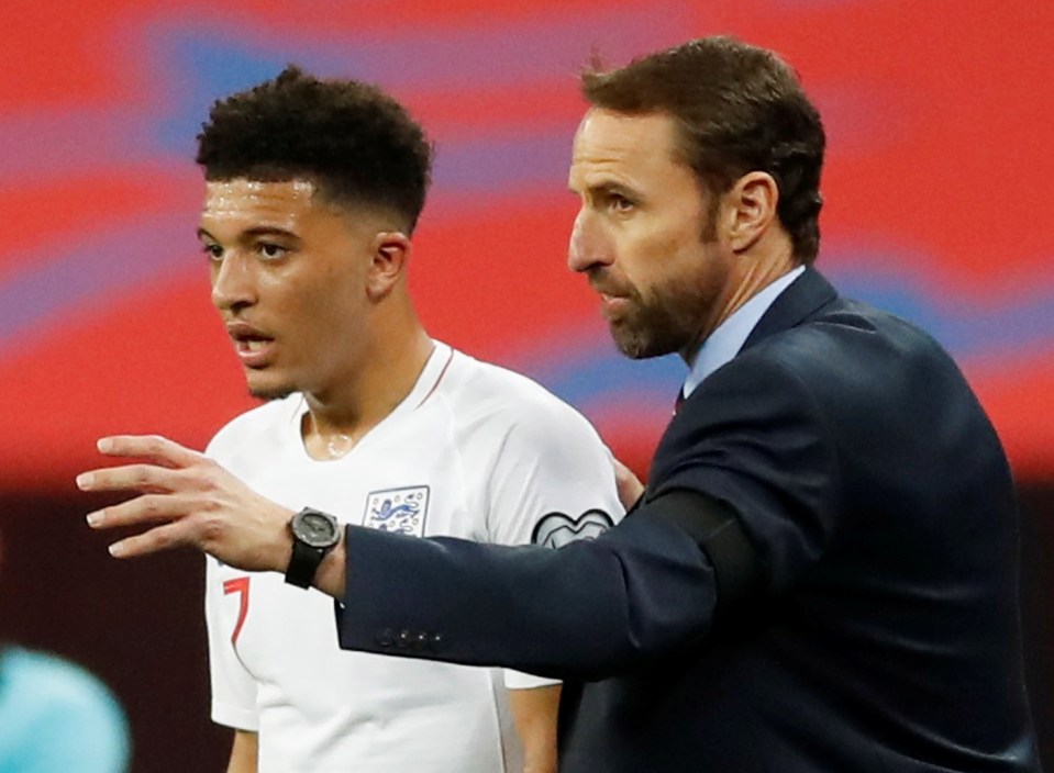 England boss Gareth Southgate doesn't seem to want to risk it with Jadon Sancho