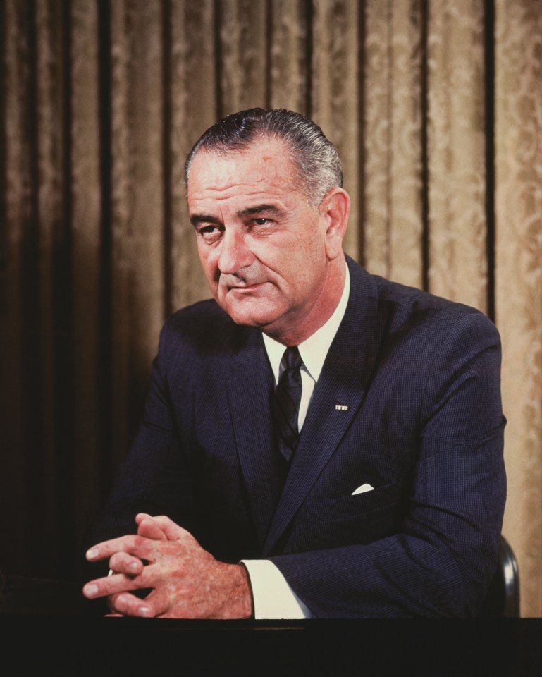 … and the one she didn't meet: Lyndon B Johnson