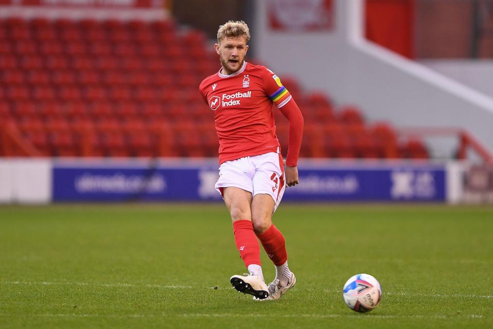 Nottingham Forest defender Joe Worrall is being targeted by Premier League new-boys Brentford