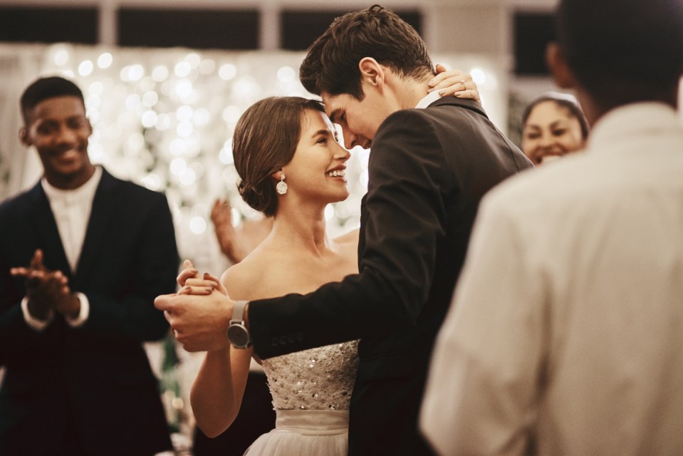 Newlyweds are allowed a first dance