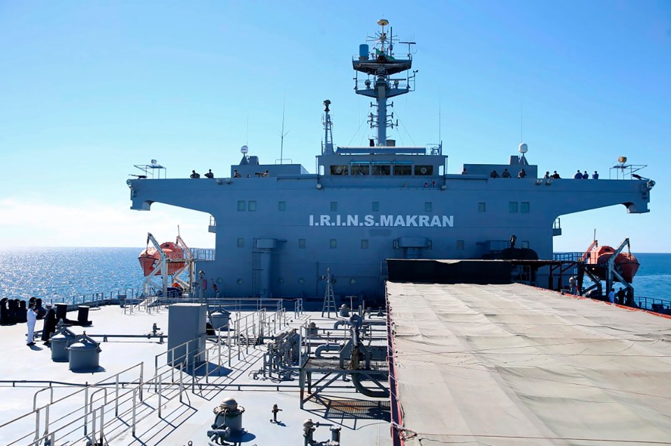 The Makran is an intelligence gathering support vessel