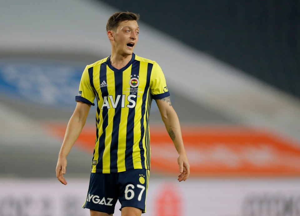 Ozil is now plying his trade in Turkey with Fenerbache