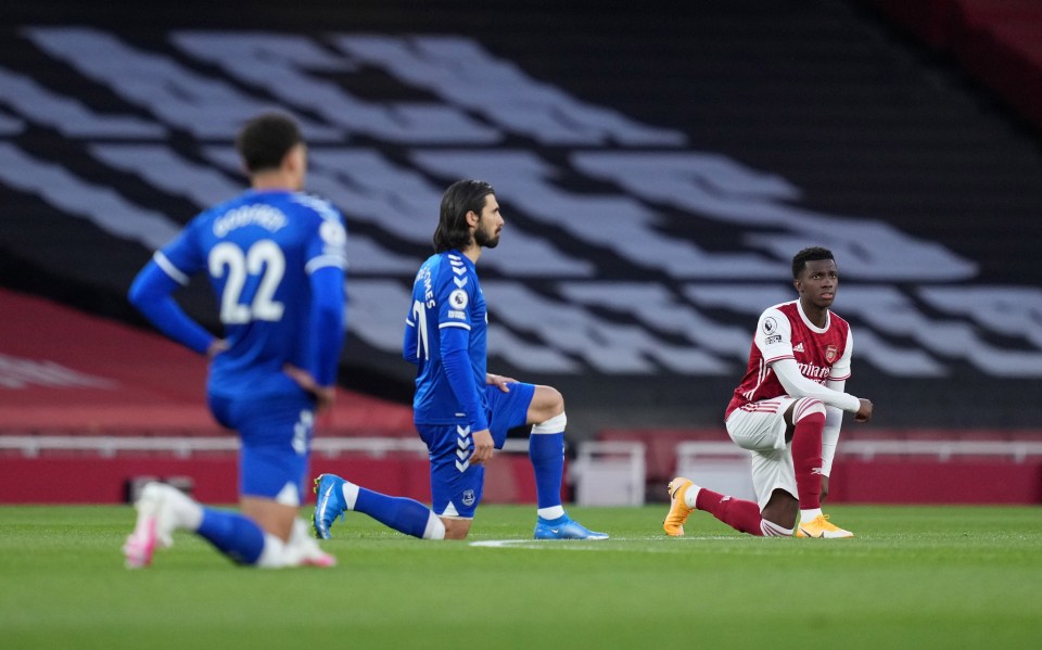 Arsenal are one of the clubs who still show the Black Lives Matter logo in their stadium