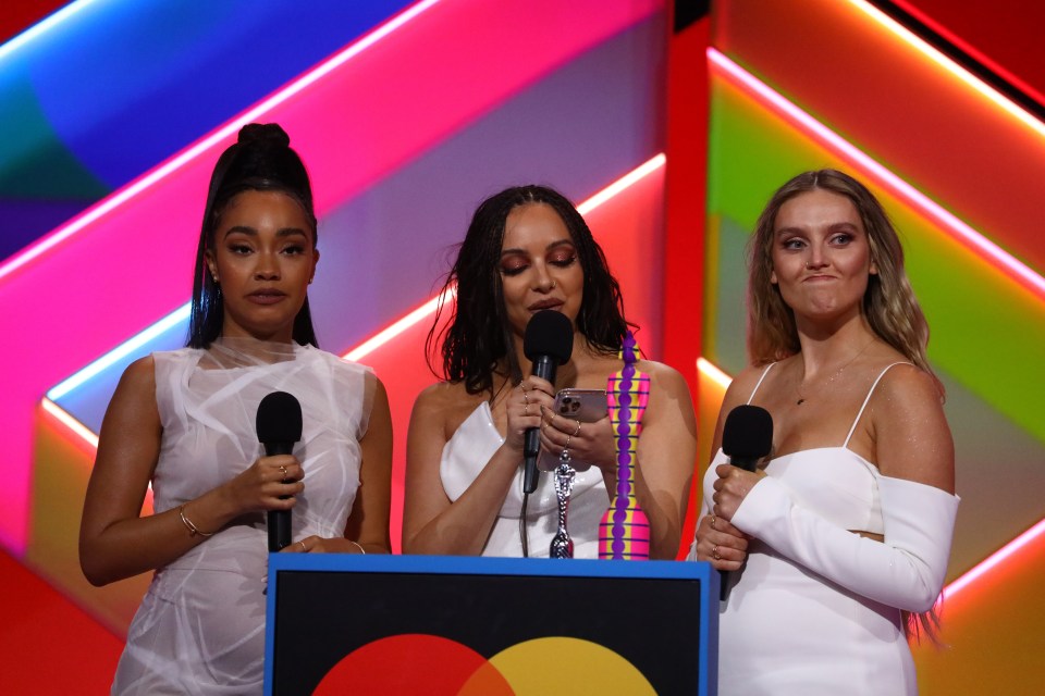 Little Mix won the Best British Group Award at this year’s Brits