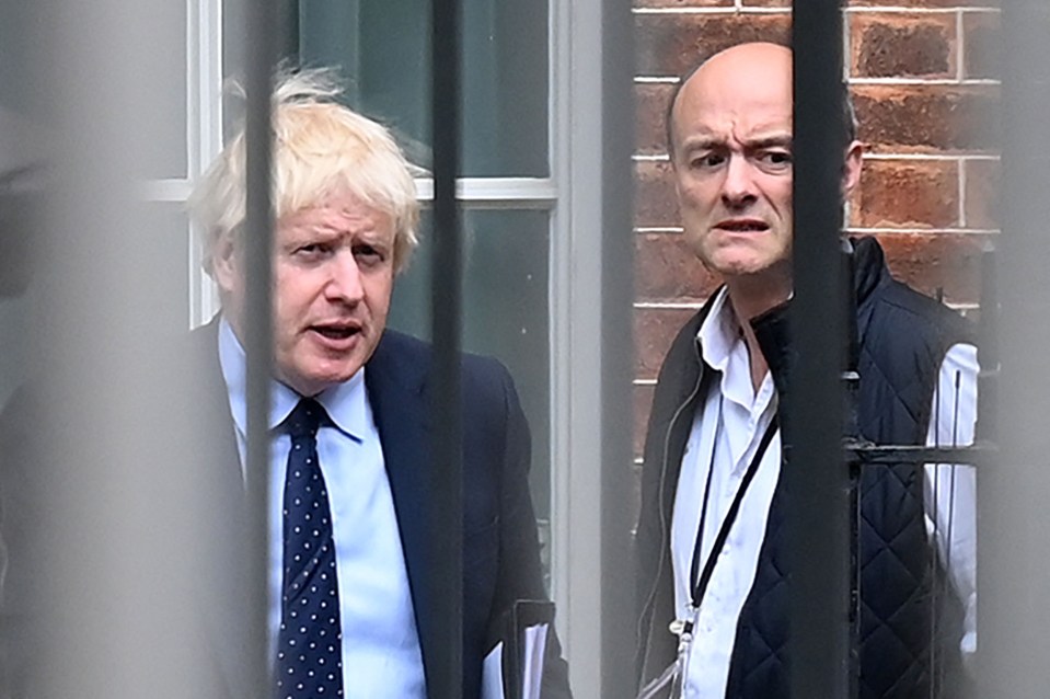 Before they became political enemies, former pals Boris Johnson and Dominic Cummings