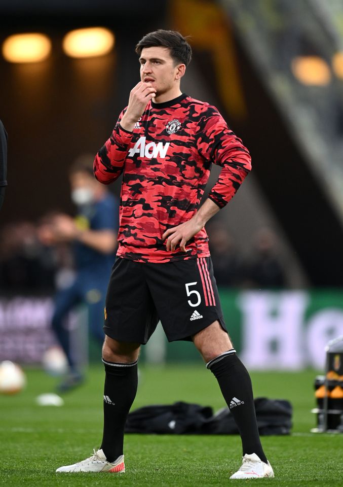 Maguire was named on the bench for United's Europa League final defeat against Villarreal