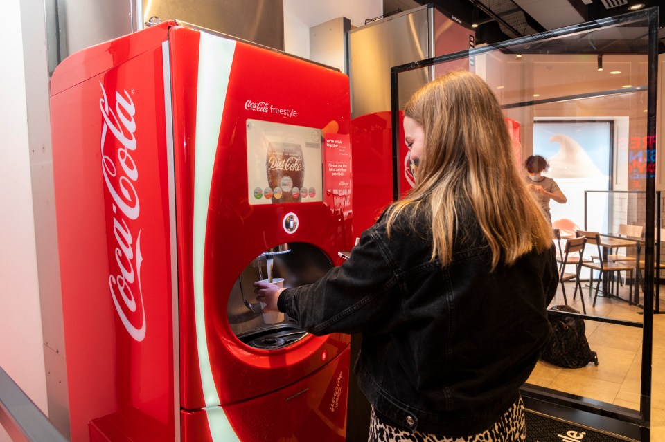 Wendy’s has installed self-service drinks machines with the option of contact-free ordering using your phone