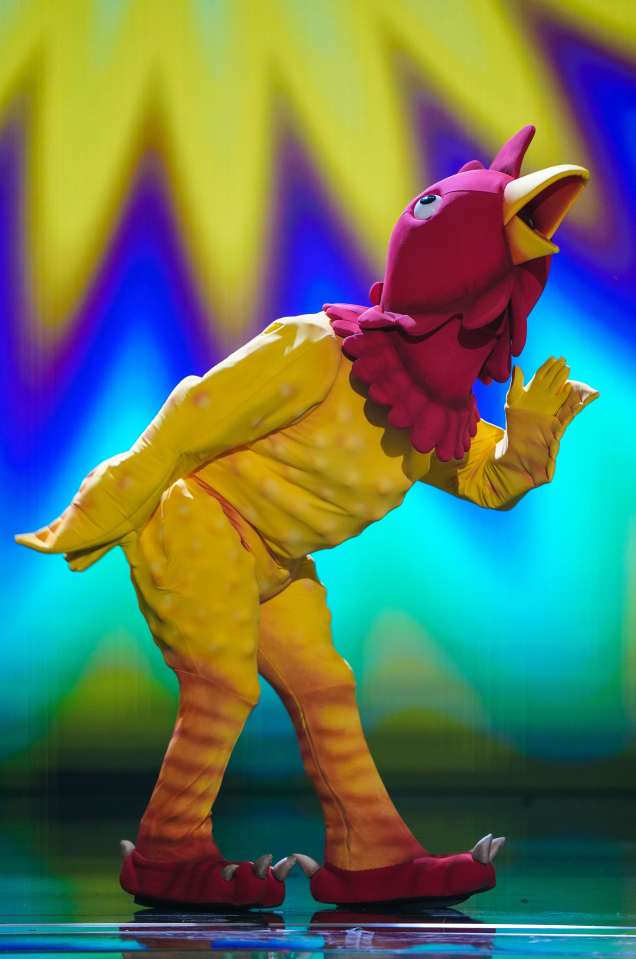 Rubber Chicken was unmasked on tonight's The Masked Dancer