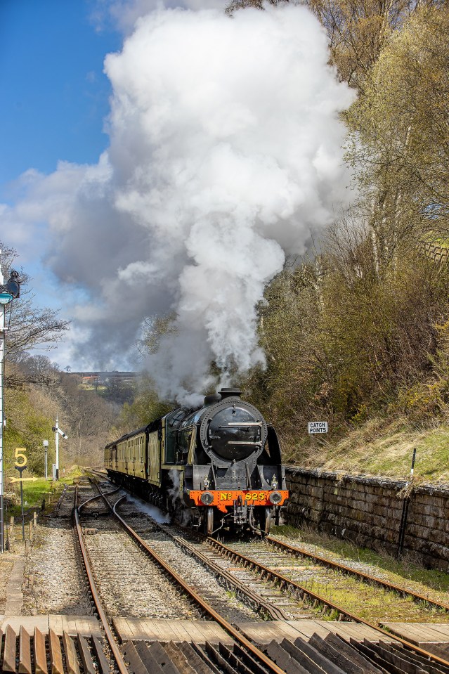 The locomotive on the North Yorkshire Moors Railway is a sight to behold