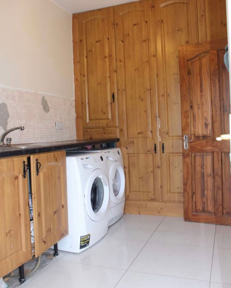 The laundry room used to be a 'disaster zone' according to Shauna