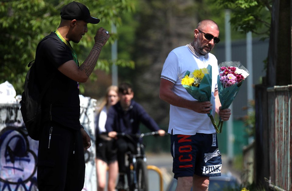 Flowers and tributes were laid on the bridge near to where the youngster drowned