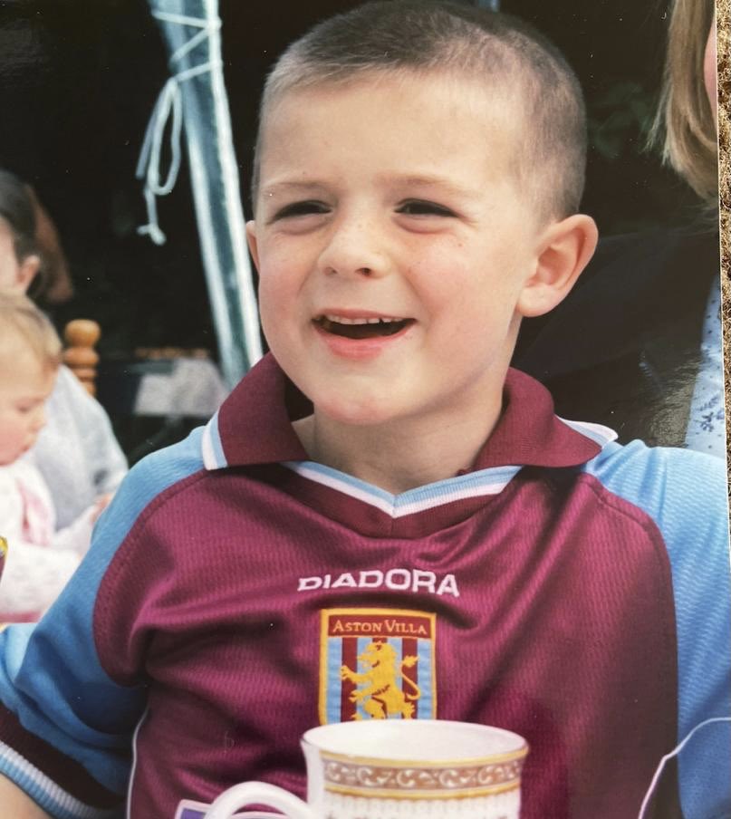 Five-year-old Jack Grealish grew up in Birmingham