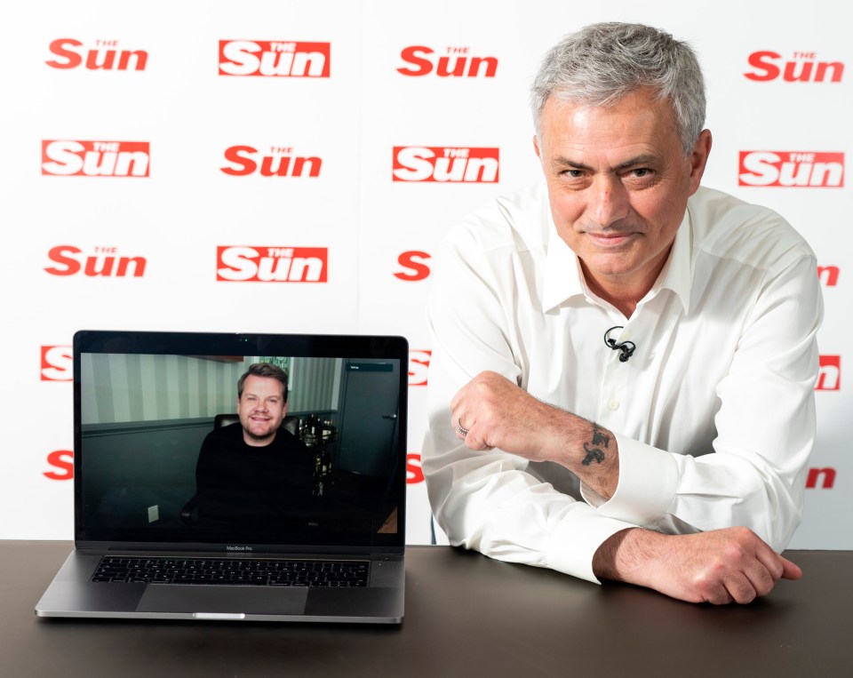 Corden grilled Mourinho, aka The Special One, on Zoom