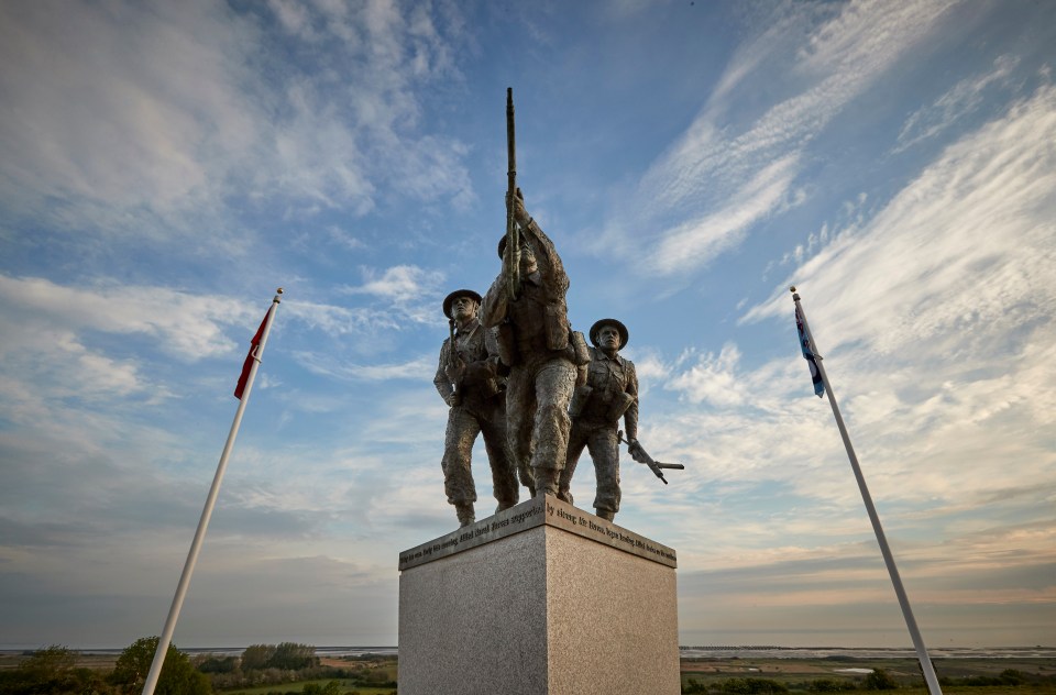 The memorial centrepiece on the 50 acre site in France