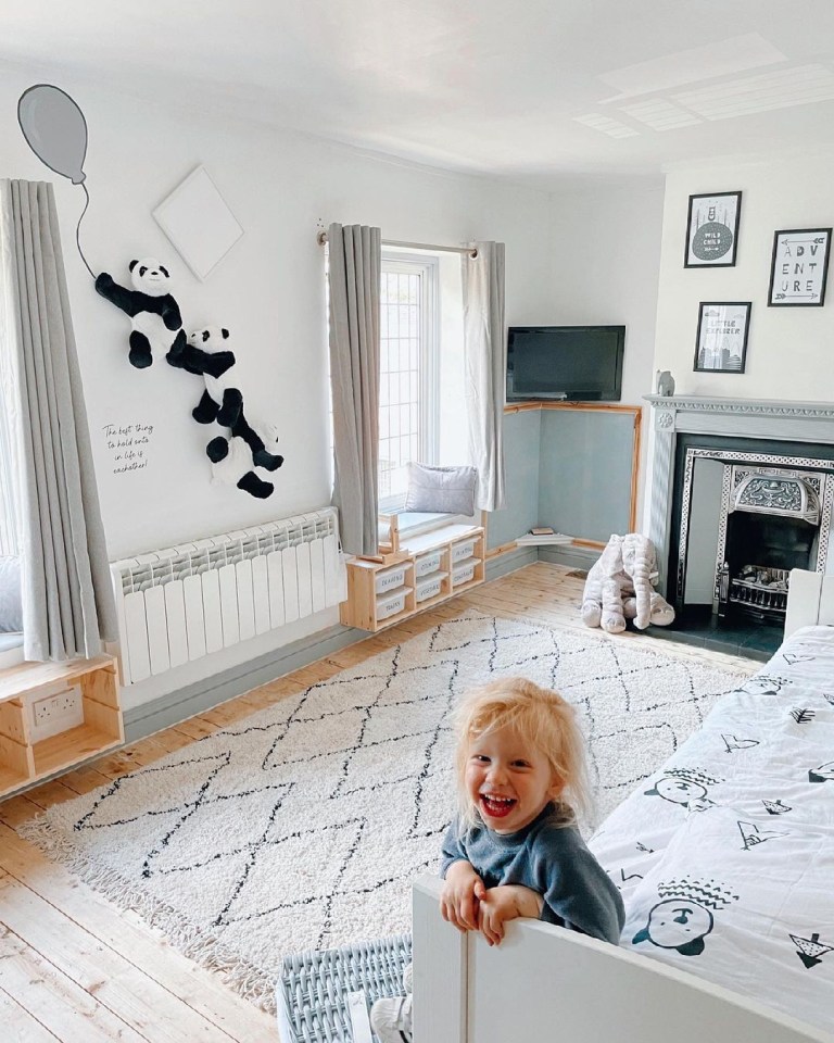 Stacey Solomon showed off her baby Rex’s grey room on Instagram