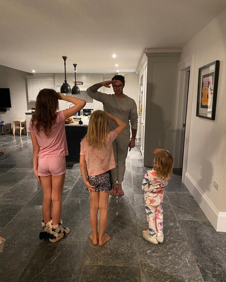 Matt Willis and wife Emma have shown off their grey home on Instagram