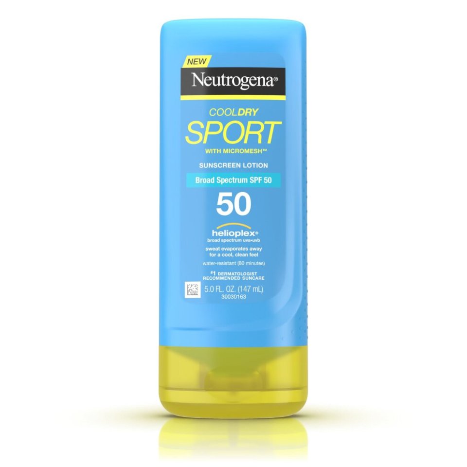 Neutrogena's Cool Dry Sport is a light-weight oil-free sunscren