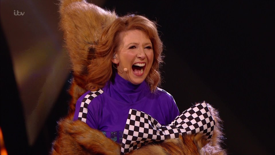 Bonnie Langford finished as runner up as Squirrel